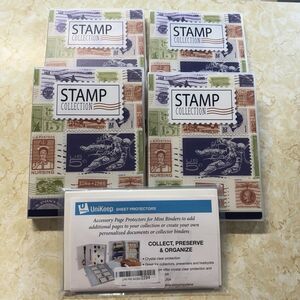 Lot of US and Canada Postage Stamps in Binders - 1000+ - Includes Empty Binder